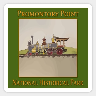 Steam engine at Promontory Point National Historical Park in Utah Magnet